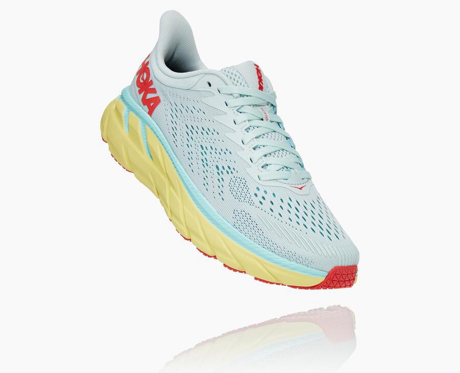 Tenis Hoka One One Mujer Azules - Clifton 7 - BFDW29541